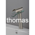 Brushed Treatment Tall Body Basin Faucet